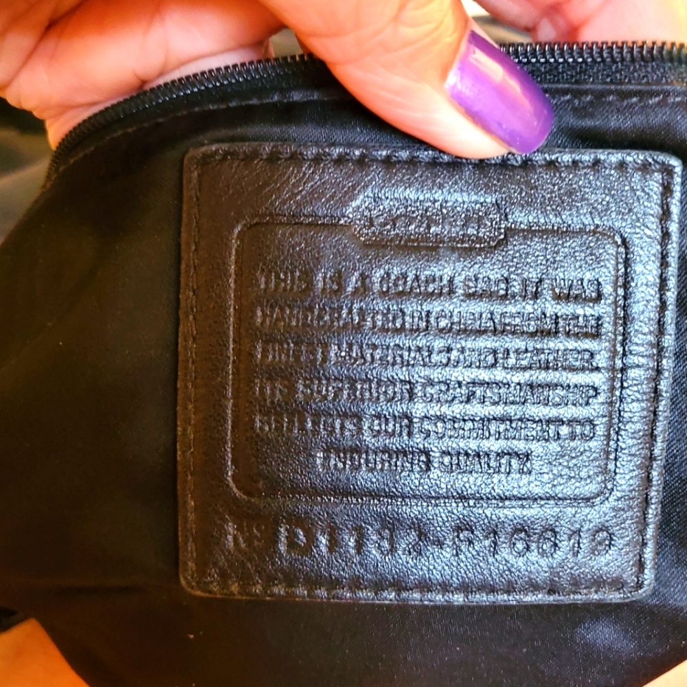 COACH Classic Zoe Large Hobo Shoulder Bag purse 12674 Black on Black